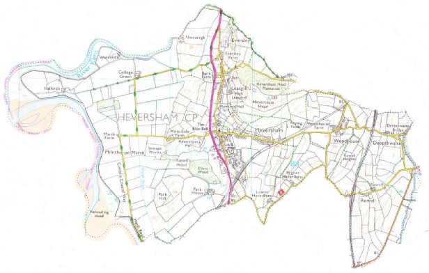 Heversham Parish Council home page map